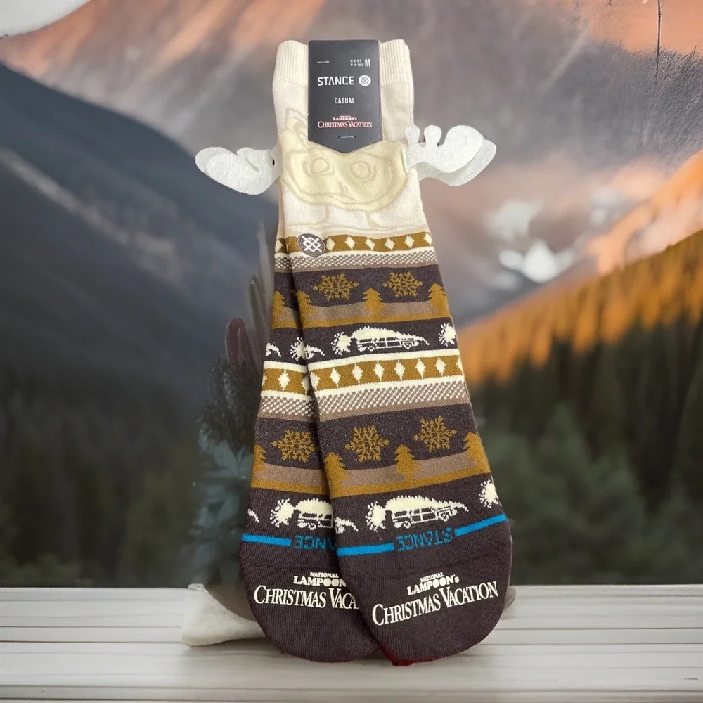 Stance National Lampoon's Christams Vacation Have Some Eggnog Socks Size M 6-8.5